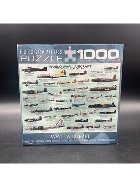 World War II Aircraft 1000 Piece Jigsaw Puzzle Eurographics Military Planes USA